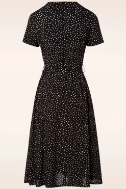 Banned Retro Swingjurk Met Stippen In Zwart><noscript><img width=