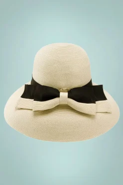 Brontu00e9 Tara Hoed In Naturel En Zwart><noscript><img width=