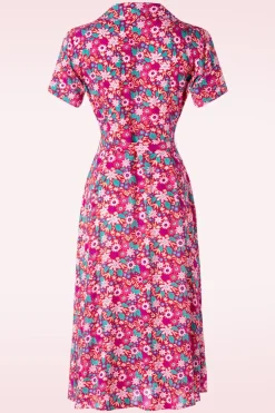 Banned Retro Tea Party Jurk In Rood En Multi>Vrouwen Plus Size Jurken