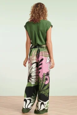 Smashed Lemon Terri Broek Met Wijde Pijpen In Multi><noscript><img width=