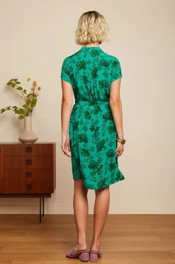 King Louie Tex Jurk Coralie In Aqua Groen><noscript><img width=