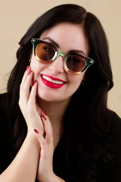 Surkana That Girl Zonnebril In Kaki>Vrouwen Zonnebrillen