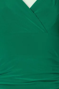 Vintage Diva The Eugenie Vlinderpenciljurk In Groen><noscript><img width=