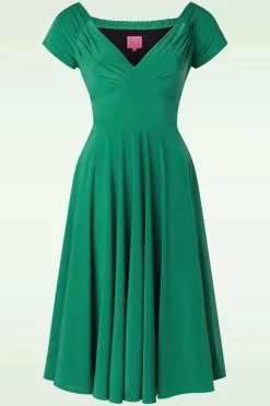 Glamour Bunny The Marilyn Swing Jurk In Seafoam Groen>Vrouwen Plus Size Jurken