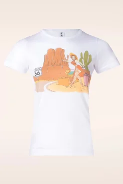 PinRock The Traveler Tee In Wit>Vrouwen T-Shirts