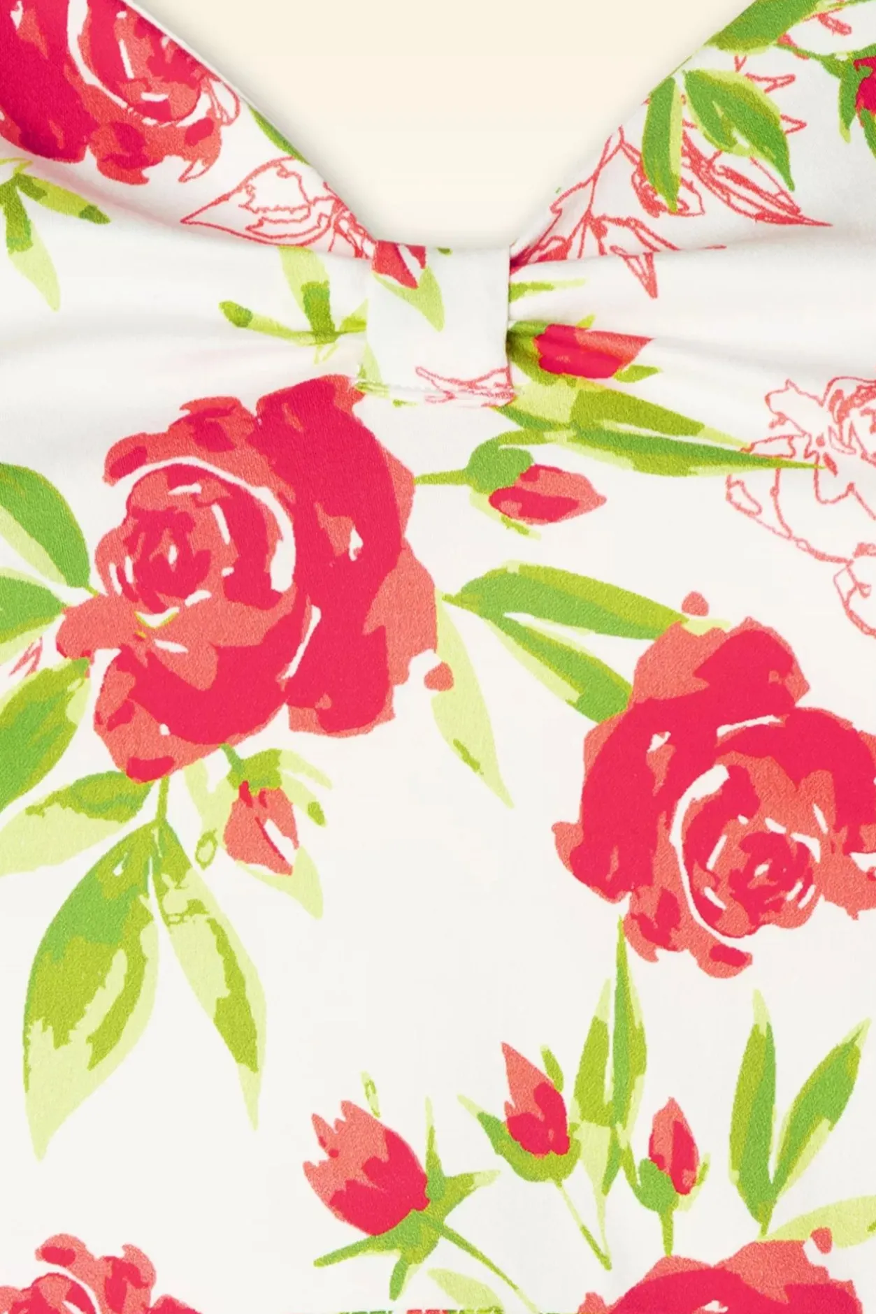 Topvintage Boutique Collection Topvintage Exclusive ~ Eliane Rose Swing Jurk In Wit>Vrouwen Plus Size Jurken