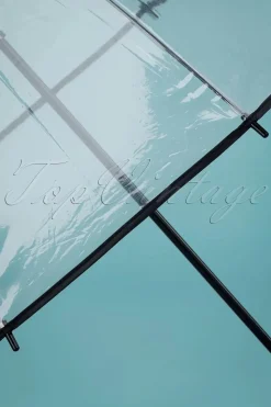 So Rainy Transparante Koepelparaplu In Zwart>Vrouwen Paraplu's