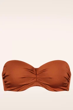 Cyell Treasure Padded Bikini Top In Cederhout Bruin><noscript><img width=