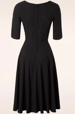 Collectif Clothing Trixie Doll Swing Jurk In Zwart><noscript><img width=