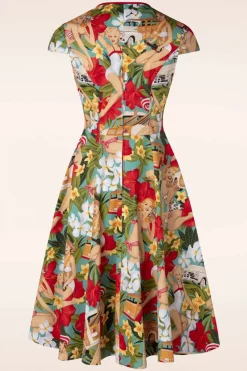 Banned Retro Tropic Dreamer Jurk In Blauw><noscript><img width=