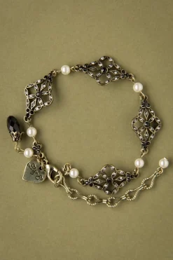 Lovely Victoriaanse Filigraan Armband In Zwart>Vrouwen Sieraden
