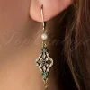 Lovely Victoriaanse Filigraan Oorbellen In Smaragd>Vrouwen Sieraden
