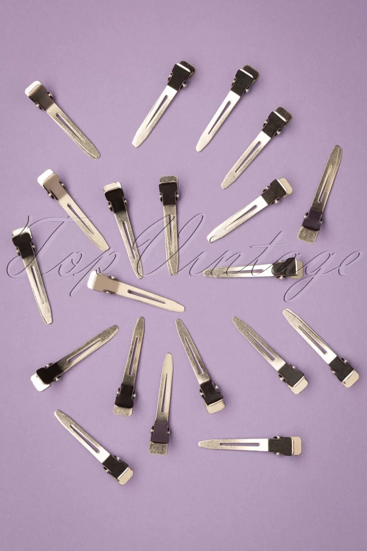 Lauren Rennells Vintage Haarstyling: Starlett Single Prong Pin Curl Clips>Vrouwen Haarstyling