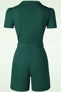 Banned Retro Viola Playsuit In Donker Groen><noscript><img width=