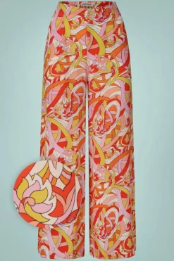 Surkana Winona Wijde Broek In Oranje>Vrouwen Broeken