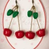 Sweet Cherry Zoete Sprankelende Kersen Oorbellen In Rood>Vrouwen Sieraden